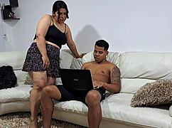 Ever wonder about taboo passion with your beautiful colombian stepmom's big natural tits?