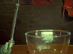 hey, check out dominatrix mistress april's fresh warm pee straight from her pierced pussy outdoors