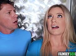 Stepdaughter's Fantastic 3some! Stepdad and Stepbrother Pound Her Hard!