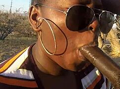 Damn, her fat ass takes that big black cock outdoors for the first time ever!