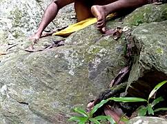 Why hide aunt's big ass fuck in jungle pond public bath?