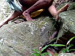 Why hide aunt's big ass fuck in jungle pond public bath?