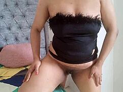 This young milf teases her juicy pussy inviting your fantasies