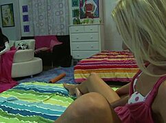 blonde teen addison cain in sorority house takin monster cock deep n swappin cum 😍💦