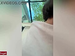 hey you, watch this cute short hair hairdresser eve sweet deep throat her huge dildo like a filthy slut