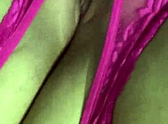 rubbin my wet pussy in pink thong til cum moanin!!