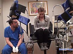 dr tampa locks up naomi alice backstage with big tits ass spread in latex gloves handcuffs 😈