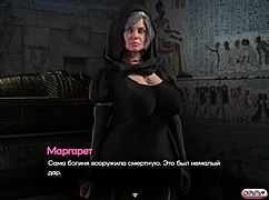 Horny Russian nun milf rides huge cock vibrator in church