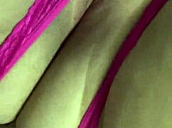 rubbin my wet pussy in pink thong til cum moanin!!