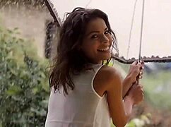 natalie costello teases big natural tits in steamy shower scene