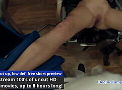 dr tampa locks up naomi alice backstage with big tits ass spread in latex gloves handcuffs 😈