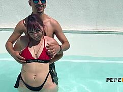 damn this teenage spanish couple goes HARDCORE shes AMAZING 😍 wants yall to see her take it rough!