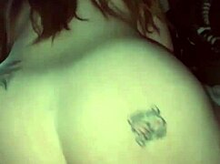 Big booty redhead takes monster bbc in quickie interracial ass fuck