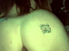 Big booty redhead takes monster bbc in quickie interracial ass fuck