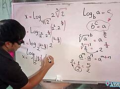 Whoa! Erotic Japanese Algebra Roleplay Ends in Accidental Creampie