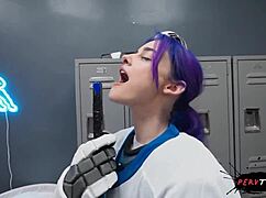 Sneaky Petite Locker Room Blowjob Turns Into Monster Cock Fuck Gone Wrong
