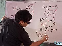 Whoa! Erotic Japanese Algebra Roleplay Ends in Accidental Creampie