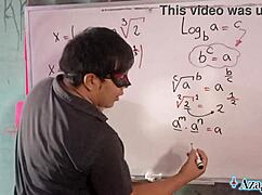 Whoa! Erotic Japanese Algebra Roleplay Ends in Accidental Creampie
