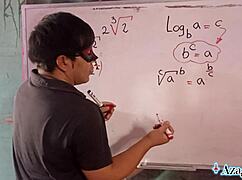 Whoa! Erotic Japanese Algebra Roleplay Ends in Accidental Creampie
