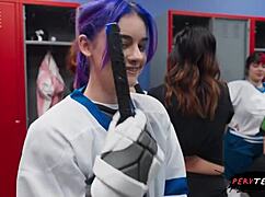Sneaky Petite Locker Room Blowjob Turns Into Monster Cock Fuck Gone Wrong