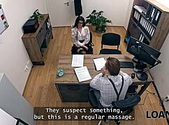 Teen With Perfect Body And Natural Tits Fucks In Office After Dirty Talk Interview Casting