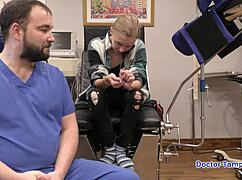 dr tampa face fucks petite ava siren in latex gloves till she gags