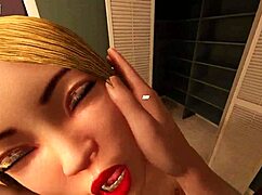 i'm fuckin amy in the paintroom durin house party game her big tits bouncin wild