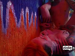 Tattooed Babe Gags on Deepthroat Before Homemade Anal Pounding!