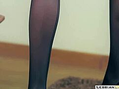 wanna see this office lady ride strap-on dildo lesbian style?