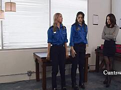 Officers, how do you inspect Victoria Voxx's wet cunt?
