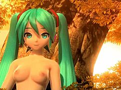 Arabesque Hatsune Miku Goddess Bares Huge Tits And Ass In Full Nude Mod!