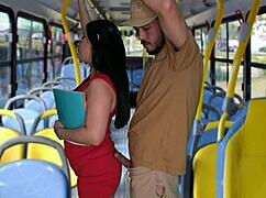 i got groped on bus then fucked hard by stranger's big cock publicly!!