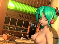 Arabesque Hatsune Miku Goddess Bares Huge Tits And Ass In Full Nude Mod!