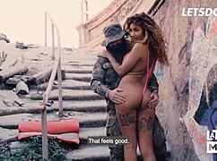 venezuelan venus afrodita gets banged outdoors