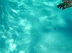 hot blowjob by the poolside