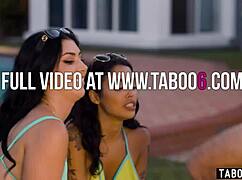 whoops youre not my milf stepmom queenie sateen but her bestie vanessa sky