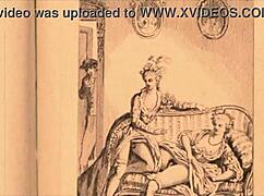 Vintage Erotic Illustration In Antique Retro Style