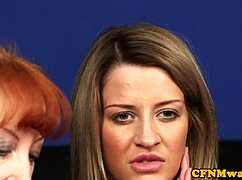 cockhungry cfnm babes sucking guys cock hard