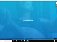 this shemale shows off on webcam for viewers now