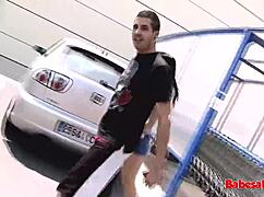 babesalicious cute spanish milf picked up for amateur outdoor casting