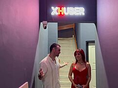 Touring xhuber studios with celeste alba then she takes creampie