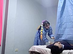 the nurse started treatment not imagining the surprise