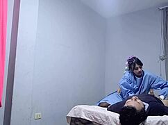 the nurse started treatment not imagining the surprise