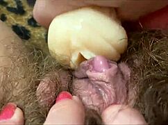 extreme closeup of hardcore clit orgasm on wet vagina