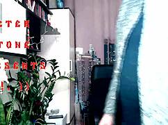 Stepmom talks dirty with two cocks in her mouth and rides dildo