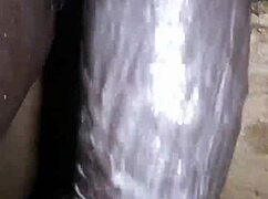 Bigblackie shave and masturbate with my big black dick