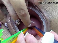 german lesbian threesome cervix play