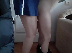 I shake and fuck my wife doggy style with a bottle
