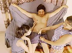 Milf teacher shows class how to fuck ffm