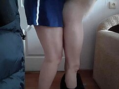 I shake and fuck my wife doggy style with a bottle